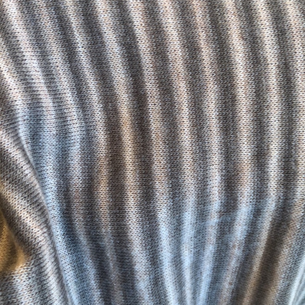 Missoni striped shawl, beige, tan, gray. - Picture 3 of 5